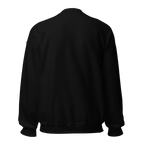 Plain black back of Night Rounds, Sofa Edition crewneck. Supplier-generated mockup; not a physical sample.